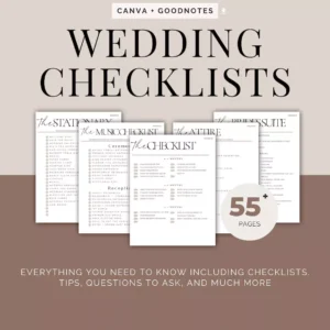 55+ Wedding Checklist Bundle 55+ Wedding Checklist Bundle